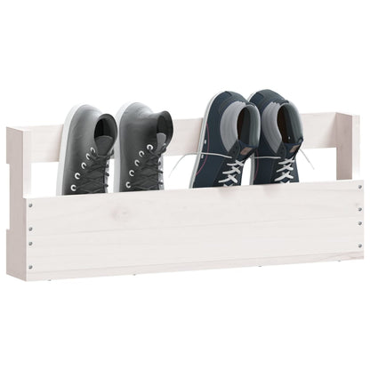 Set of 2 Modern 23" Wall Mounted Pine Shoe Cabinet