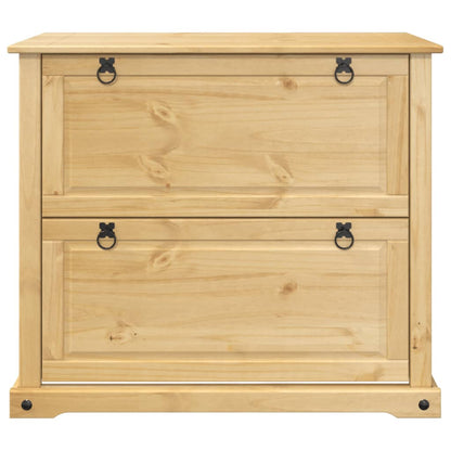 4 Drawers Natural Pine Wood Shoe Cabinet Small & Medium & Tall